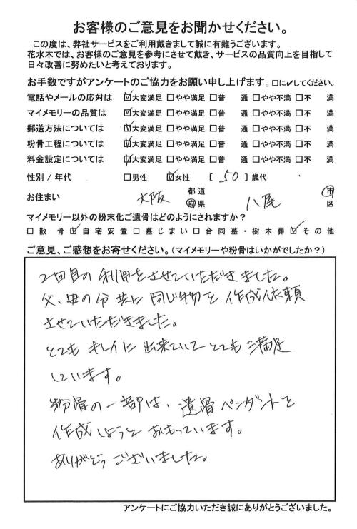 ２回目の利用をさせていただきました